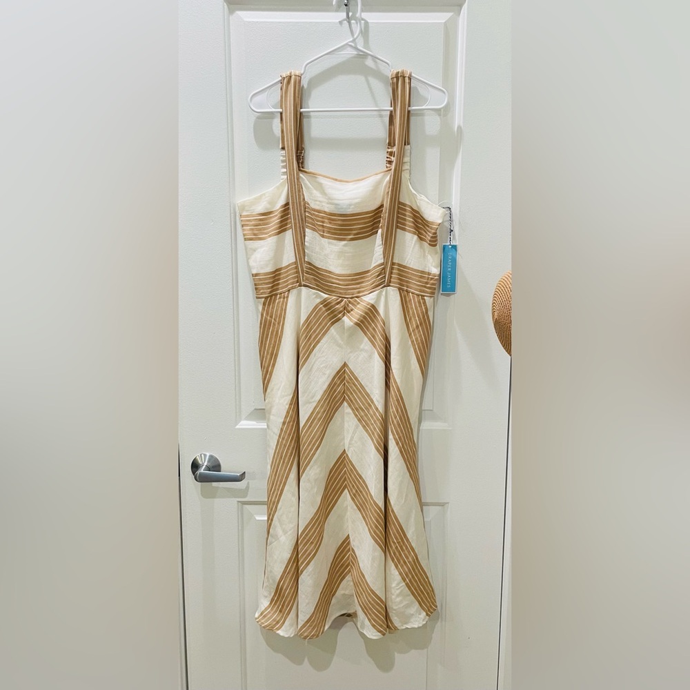 NEW…Draper James Chevron Midi Dress - Picture 3 of 4